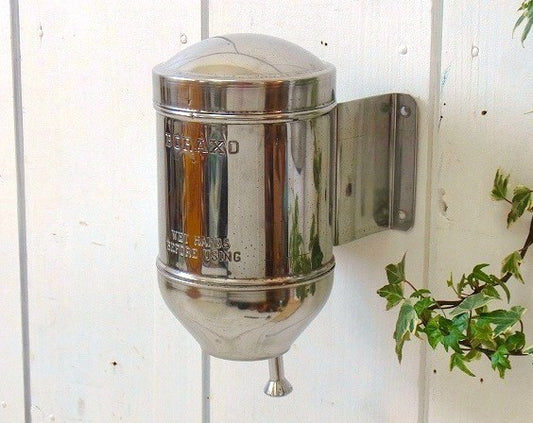 【BORAXO】ステンレス製・アンティーク・ソープディスペンサー USA