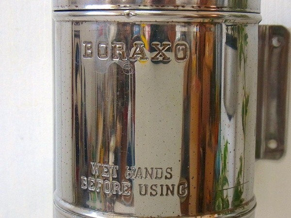 【BORAXO】ステンレス製・アンティーク・ソープディスペンサー USA