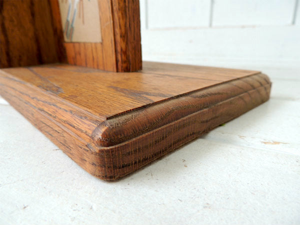 ネイティブインディアン・ナバホ族・サンドペイント・ヴィンテージ・木製ブックスタンド/本立て