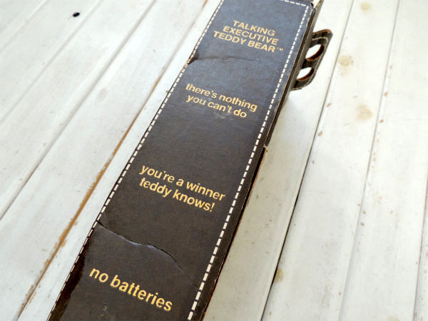 【EXECUTIVE TEDDY BEAR】箱付き・70'sヴィンテージ・トーキングベア/ぬいぐるみ