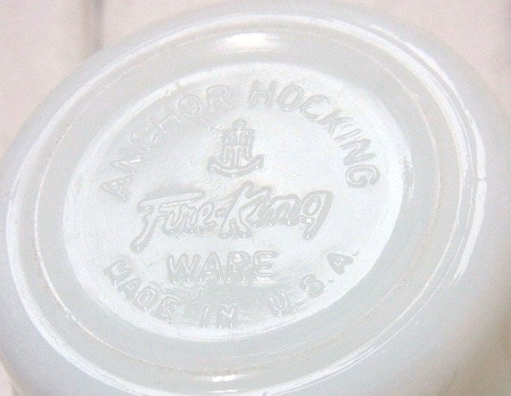 【FireKing】メドウグリーン・ヴィンテージ・マグカップ・スタッキングマグ・食器 USA