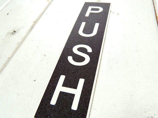 【PUSH】USA・米国標識・デッドストック・ヴィンテージ・サインプレート・看板