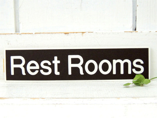 【RestRooms】USA・米国標識・デッドストック・ヴィンテージ・サインプレート・看板