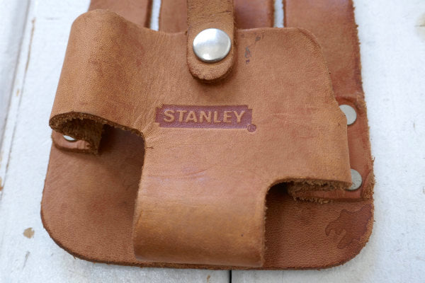 STANLEY スタンレー レザー製 ヴィンテージ メジャーホルダー メジャーポーチ 工具ポーチ