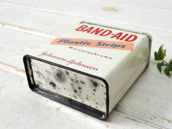 ジョンソン&ジョンソン 1960's~バンドエイド・ヴィンテージ・ティン缶・ブリキ缶 USA