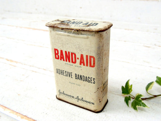ジョンソン&ジョンソン 1950's~バンドエイド・ヴィンテージ・ティン缶・ブリキ缶 USA