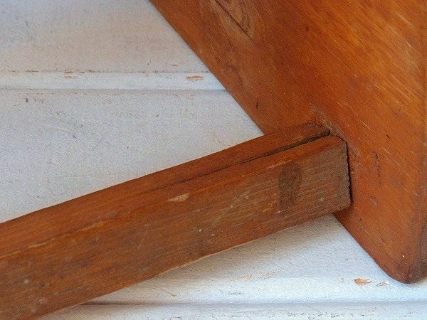 USA・木製・アンティーク・子供イス・チャイルドチェア・踏み台・ステップラダー