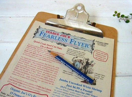 【SAUNDERS】クリップボード/バインダー(ロング) USA