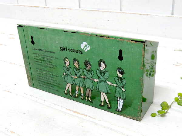 【Girl Scouts・MAIL】ガールスカウト記念品・ティン製・メールボックス/郵便受け/ポスト