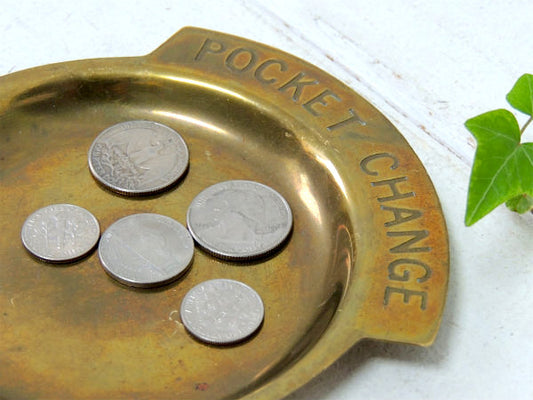 【POCKET CHANGE】真鍮製・アンティーク・ポケットチェンジ・トレイ/マネートレイ USA
