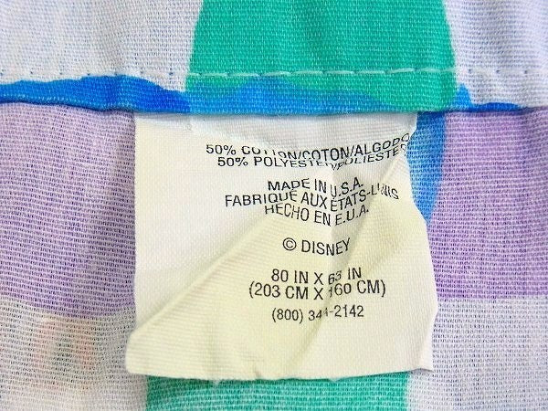 【くまのプーさん&ティガー】ディスニー・ベビーサイズ・ユーズドシーツ(フラット) USA