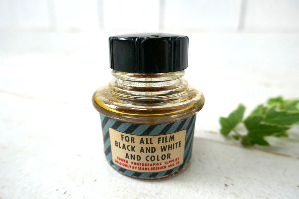 TOWERFILM CEMENT 1950's フィルム セメント ヴィンテージ ガラス ボトル 瓶