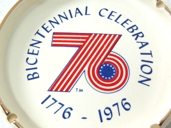 1976年【アメリカ革命・200周年記念】ヴィンテージ・灰皿・アシュトレイ・陶器製