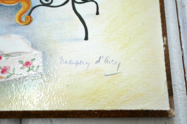 Margery D'arcy・プードル・60'sヴィンテージ・壁飾り・ウォールデコ・ウォールアート