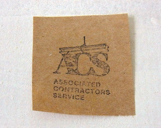 【ACS・アドバタイジング】ヴィンテージ・スタンプ・木製×メタル製・USA・工業系