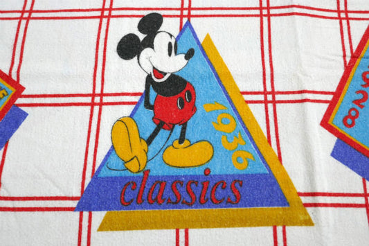 ミッキーマウス 蒸気船ウィリー&ファンタジア レトロ ヴィンテージ USEDハーフシーツ(1/2)