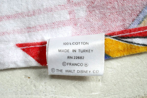 ミッキーマウス 蒸気船ウィリー&ファンタジア レトロ ヴィンテージ USEDハーフシーツ(1/2)