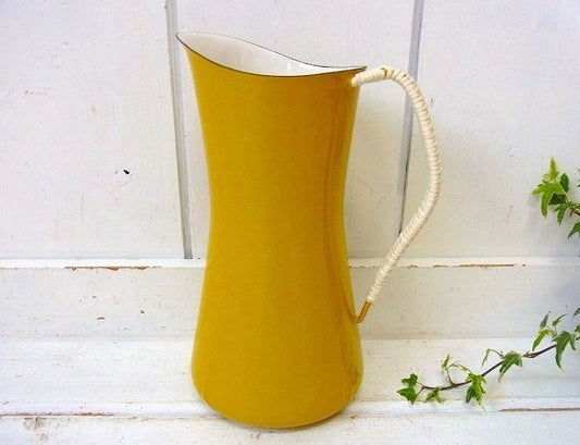 【DANSK】北欧・ダンスク・コベンスタイル・ホーロー製・ヴィンテージ・ピッチャー(イエロー)