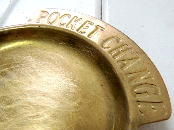 【POCKET CHANGE】USA・真鍮製・アンティーク・ポケットチェンジ・トレイ/マネートレイ
