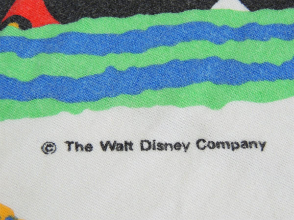 【ミッキーマウス】コットン100%・カラフルなヴィンテージ・ユーズドシーツ(ボックスタイプ)