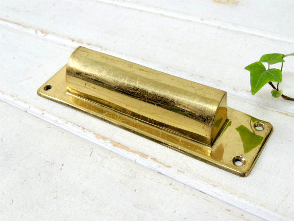 ゴールド色・真鍮製・アンティーク・レタースロット/レターポスト/郵便受け USA