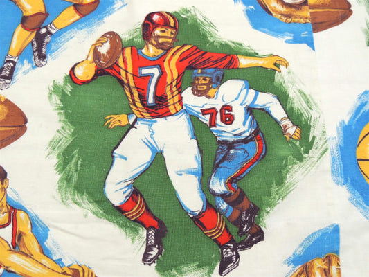 スポーツ柄・バスケットボール&アメフト&野球・ヴィンテージ・ベッドスプレッド/ベッドカバー USA