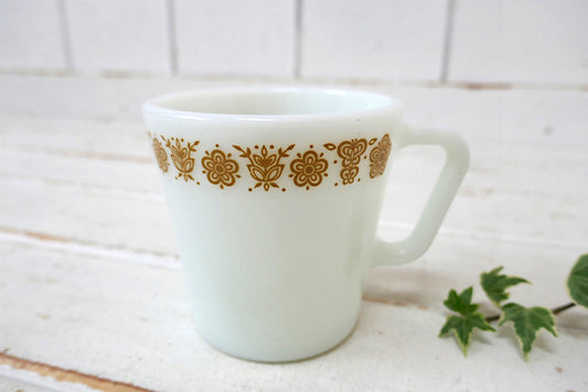 PYREX オールドパイレックス バタフライゴールド ヴィンテージ マグカップ コーヒーマグ 食器