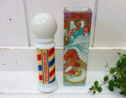 【AVON】エイボン・バーバーポール・アンティーク・ローション・ボトル/瓶 USA