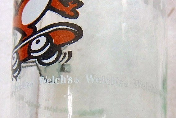 【Welch's】ウェルチ・トム&ジェリー・スケートボード柄・ヴィンテージ・グラス/タンブラー