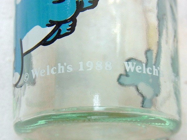 【Welch's】ウェルチ・恐竜・ステゴザウルス柄・80'sヴィンテージ・グラス/タンブラー