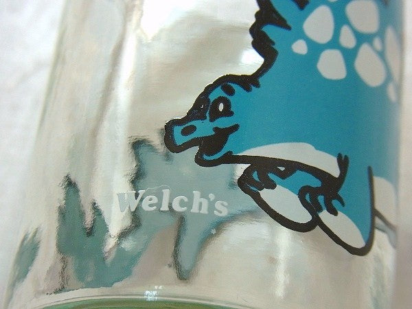 【Welch's】ウェルチ・恐竜・ステゴザウルス柄・80'sヴィンテージ・グラス/タンブラー