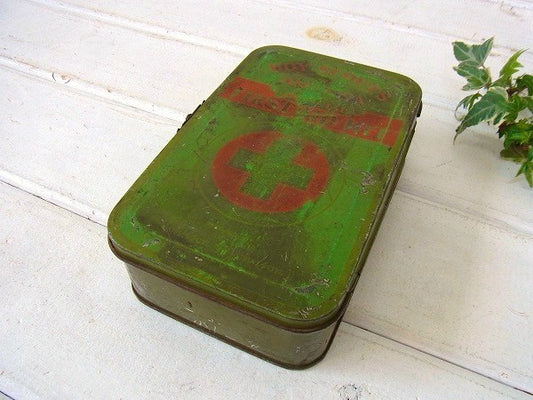 【ジョンソン&ジョンソン】ボーイスカウト・ヴィンテージ・救急箱/ティン缶 USA