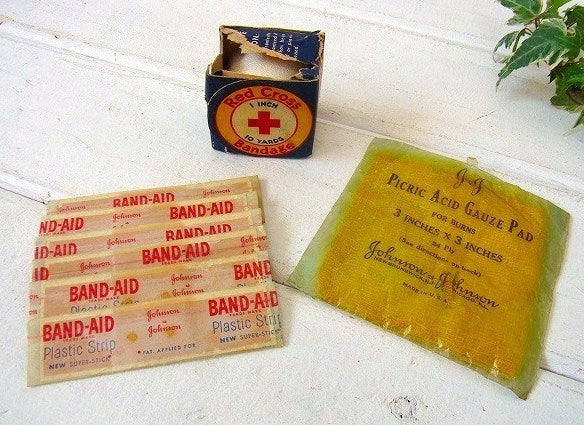 【ジョンソン&ジョンソン】ボーイスカウト・ヴィンテージ・救急箱/ティン缶 USA