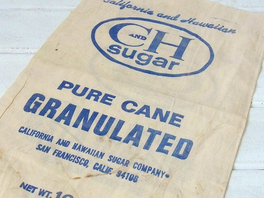 【C&H SUGAR】ケインシュガー・ヴィンテージ・フィードサック/布袋 USA