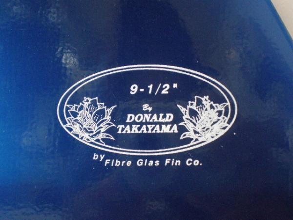 【ドナルドタカヤマ】ファイバーグラス・フィン/9.5