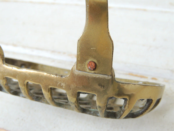 バスタブ用・真鍮製・ヴィンテージ・ソープディッシュ&スポンジホルダー・石鹸置き・ソープホルダー