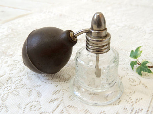 ミリタリー・クロス・プレスドガラス・メディカル・ビンテージ・アトマイザー・瓶・パヒュームボトルUSA