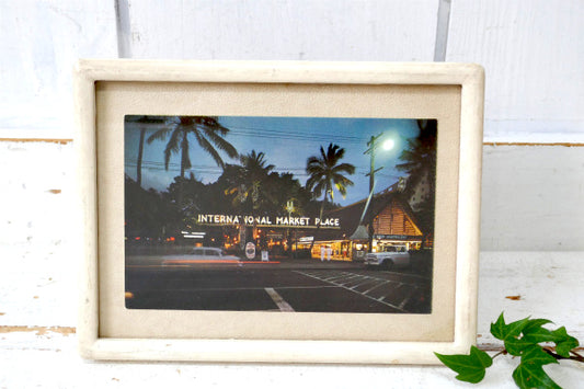 ホノルル・ワイキキ インターナショナルマーケットプレイス 1960 ビンテージ・ポストカード US