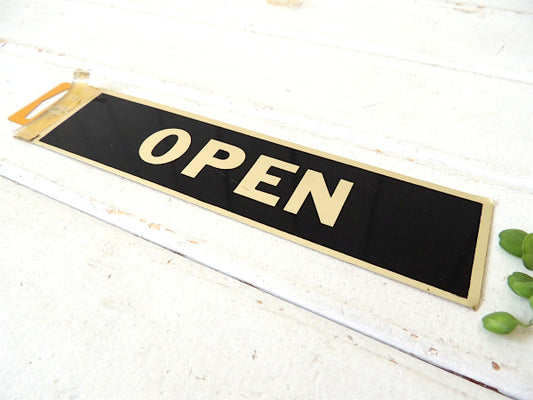 OPEN・オープンサイン デッドストック・ヴィンテージ・メタル・ステッカー・USA・看板
