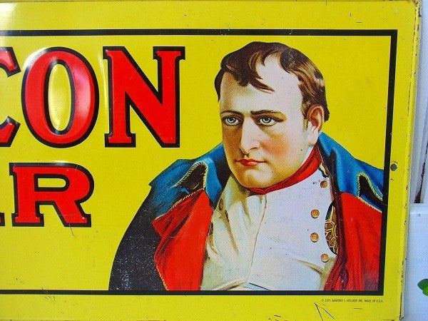 【NAPOLEON CIGAR】ナポレオン1世・70’sヴィンテージ・ブリキサイン/看板　USA