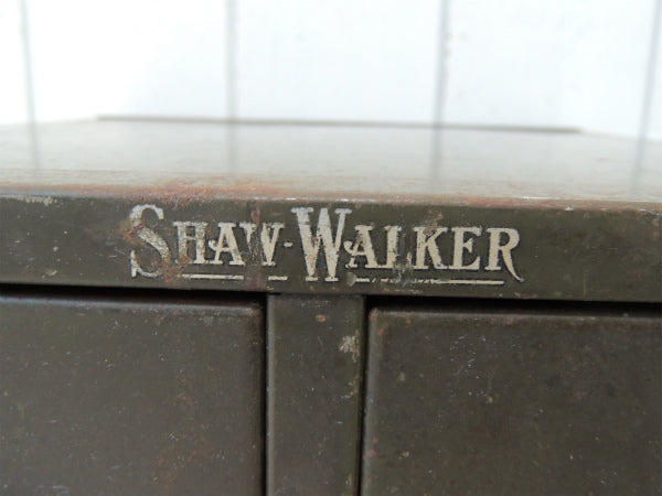 Shaw Walker 工業系・ミシガン州・ヴィンテージ・インデックスカードホルダー・引き出し