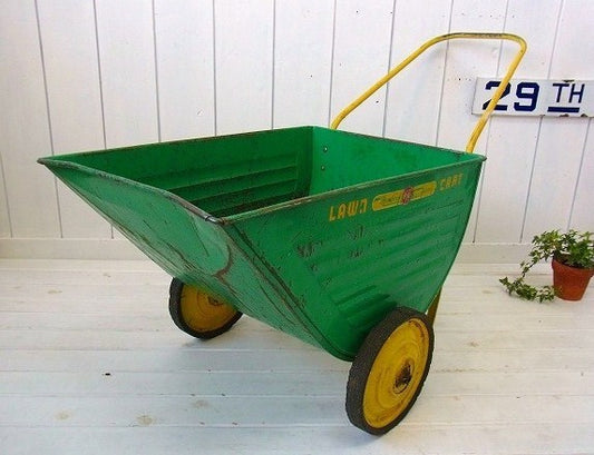 カラフルなヴィンテージ・手押し車/ホイールバロウ/ガーデニング/店舗ディスプレイ USA