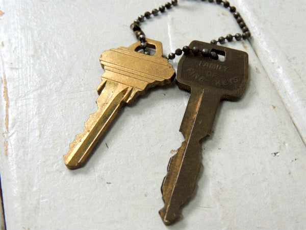 【1957・ウィスコンシン州】ナンバープレート・ビンテージ・キーホルダー+真鍮製・鍵 2本・Ford