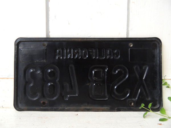 【カリフォルニア】XSB 483・ヴィンテージ・ナンバープレート・USA・アメリカン