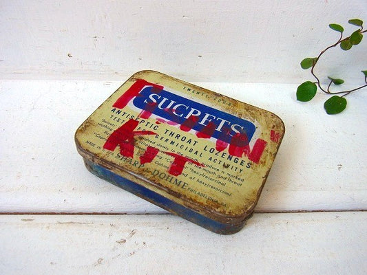 【SUCRETS】小さなヴィンテージ・タブレット缶/ティン缶 USA