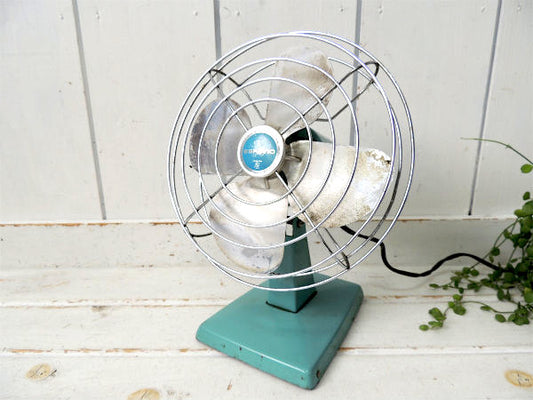 McGRAW-EDISON・COMPANY 扇風機・ターコイズブルー・ヴィンテージ・ファン・USA