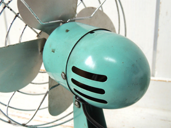 McGRAW-EDISON・COMPANY 扇風機・ターコイズブルー・ヴィンテージ・ファン・USA