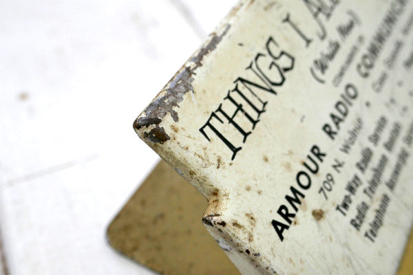 ARMOUR RADIO・無線・アドバタイジング・ヴィンテージ・バインダー・クリップボード USA