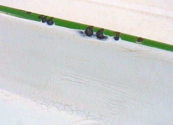 文字入りのアンティーク・ホーロートレイ/ホーローバット USA