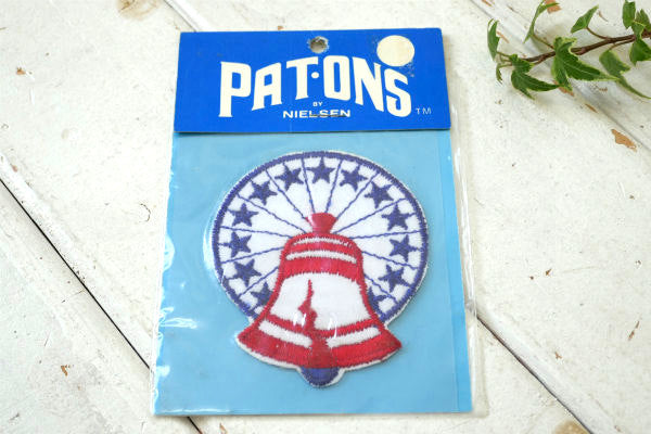 13星 自由の鐘 Liberty Bell・アクセサリー・ヴィンテージ・刺繍・ワッペン US パッチ